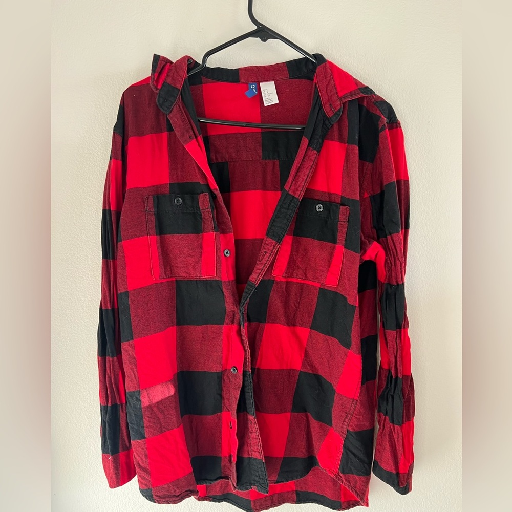 Black and red shirt